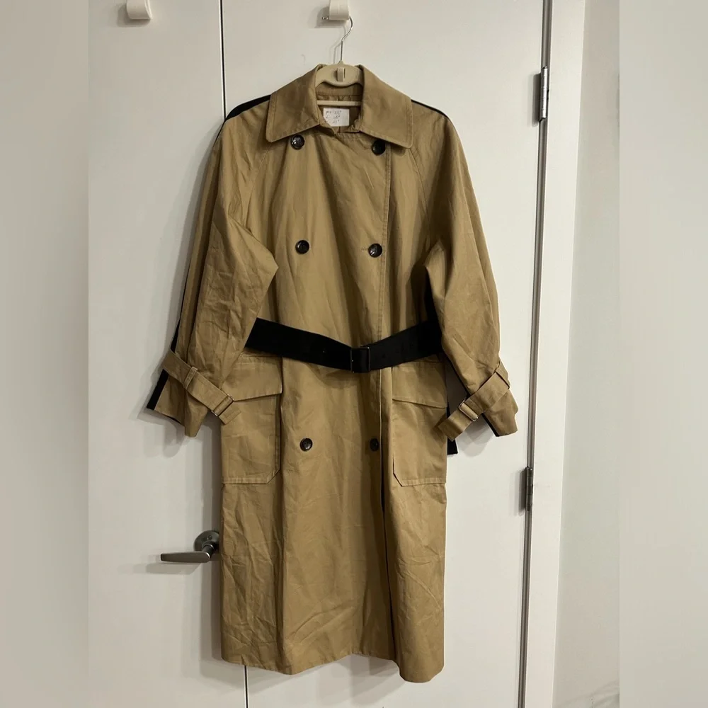 OROTON 2-COLOUR TRENCH COAT OVERSIZED - Picture 4 of 15